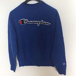 Champion Reverse Weave Small Crewneck Retro Script
